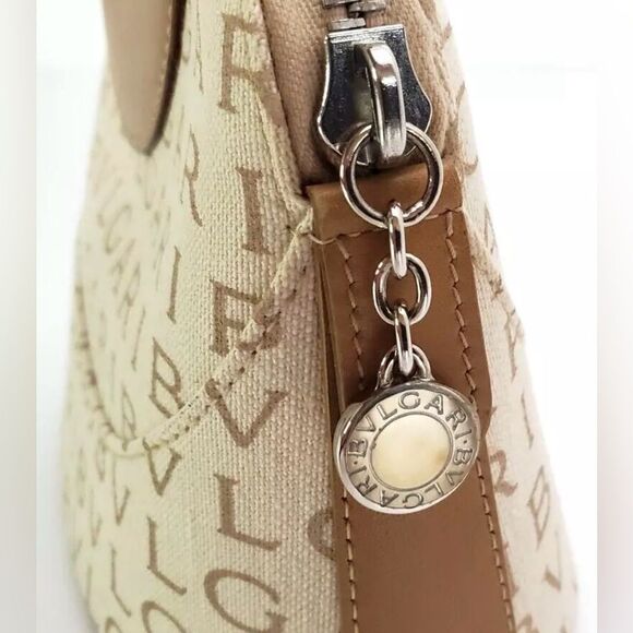 BVLGARI Logo Mini Tote Bag Leather - Picture 7 of 13